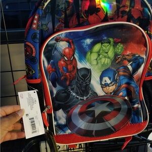 Marvel Superheroes Red and Blue Backpack